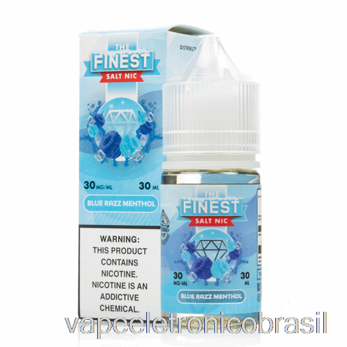 Vape Recarregável Blue Razz Mentol - O Melhor Sal Nic - 30ml 30mg